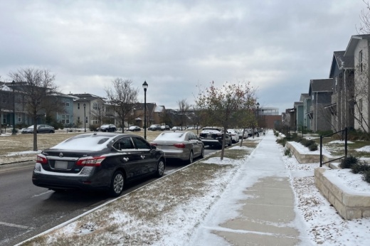 The Austin area experienced freezing weather and some snowfall during a January cold front. (Darcy Sprague/Community Impact)