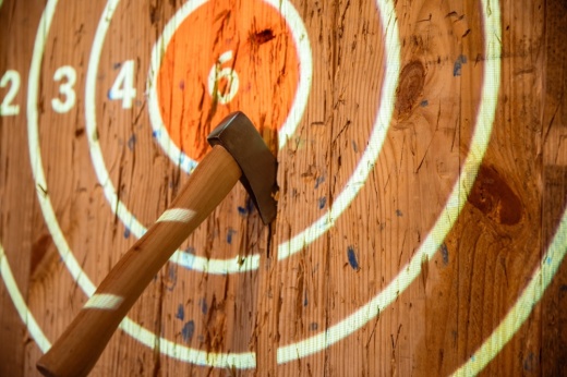 The restaurant offered food, drinks and axe throwing in Cibolo. (Courtesy Axeshack)