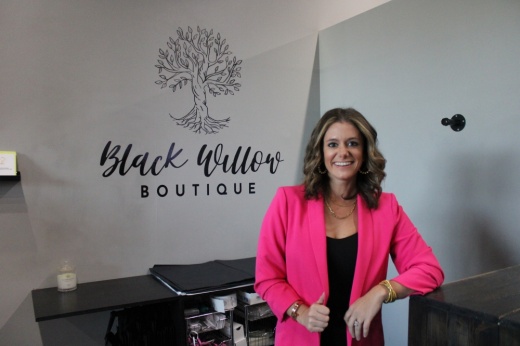 Black Willow Boutique owner Ashley Sawyer