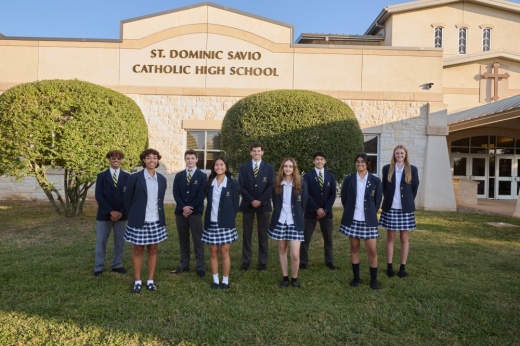 Students at a Catholic high school