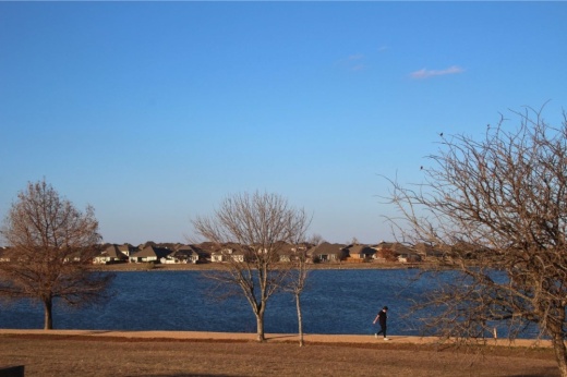 The future development sits west of Pflugerville Lake, and is currently zone for agriculture use. (Gracie Warhurst/Community Impact)