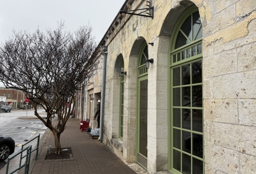 A vacated restaurant strip in historic Georgetown.