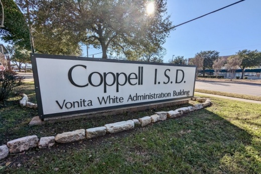Coppell ISD administration sign