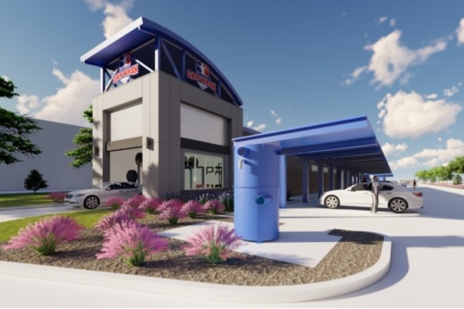 Big League Car Wash will be located at 17967 I-35 N. frontage road, Schertz. (Rendering courtesy Big League Car Wash)
