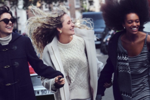 An image of people wearing J. Crew.
