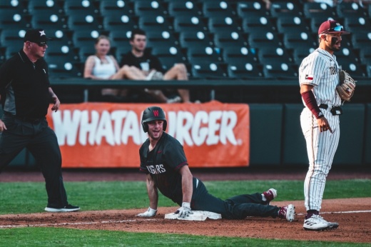 Baseball players on a field