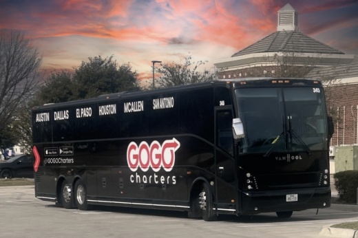 GOGO Charters is set to bring long and short haul transportation to the Houston area this year. (Courtesy GOGO Charters)
