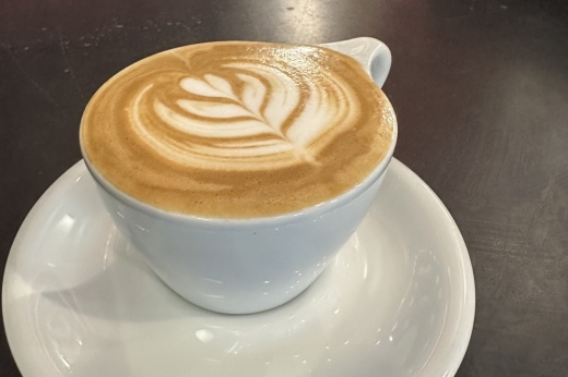 In addition to beers, Red Horn offers a menu of classic coffee drinks made with house-roasted beans. (Community Impact staff)