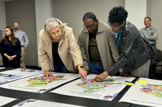 Throughout the planning process, several priorities were shared from community feedback including preserving small-town charm, walkability and green spaces, and balanced development. (Nichaela Shaheen/Community Impact)