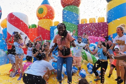 The touring inflatable theme park runs until March 2. (Courtesy The Big Bounce America)