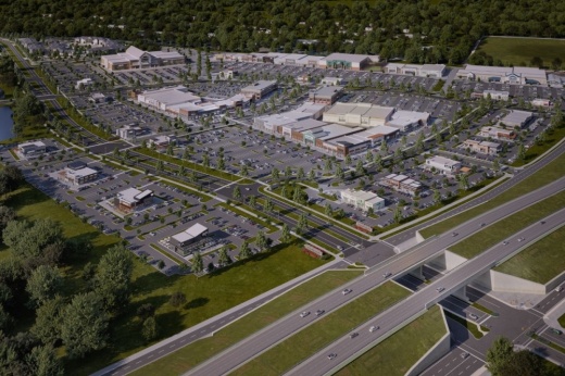 A new 188-acre shopping and retail center called Marketplace is coming to Valley Ranch. (Rendering courtesy The Signorelli Co.)