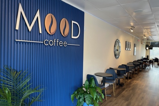 Embedo Coffee rebranded to Mood Coffee in January, bringing in a breakfast menu and an interior redesign. (Kelly Schafler/Community Impact)