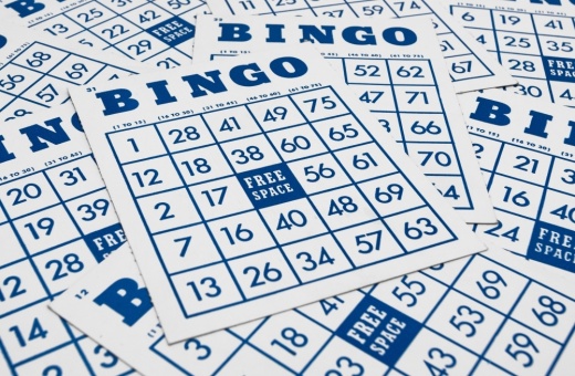 Bingo sheets on a table