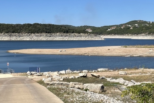 low water in lake