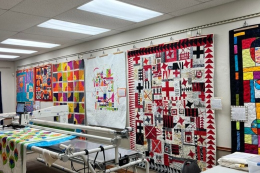 An image of quilts made at the business.