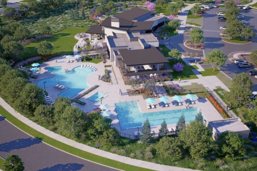 Del Webb at Veramendi will also have an 11,000 square-foot amenity center. (Rendering courtesy Pulte Homes)
