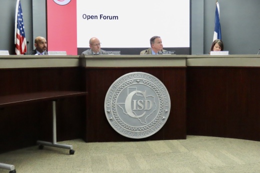 Coppell ISD trustees receive an update on the sale of around $70 million in bonds from the 2023 bond package.