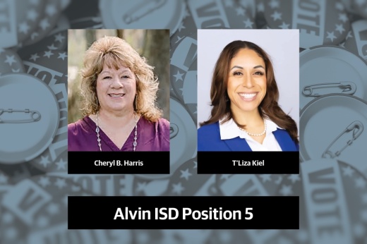 Candidates for Alvin ISD board of trustees Position 5 answered questions ahead of the upcoming May 3 election. (Headshots courtesy of candidates)