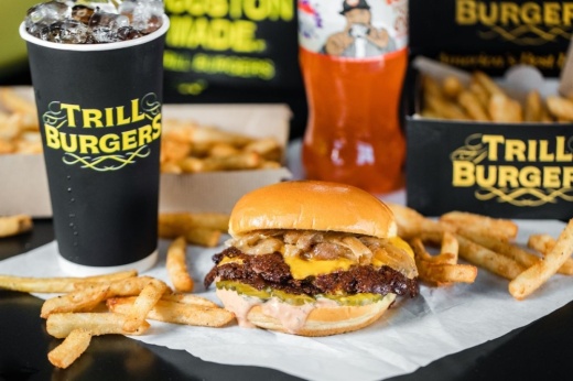 Trill Burgers serves smashed burgers and fries. (Courtesy Nick Scurfield)