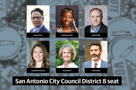 Ivalis Meza Gonzalez, Paula McGee, Sakib Shaikh, Rodney Kidd, Cindy Onyekwelu and Cesario Garcia are running for the open District 8 seat. (Community Impact staff)