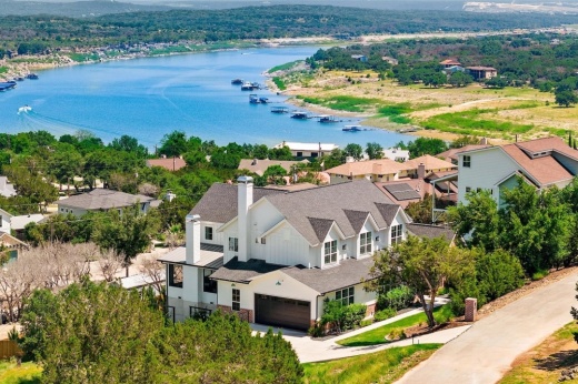 house overlooking lake