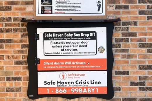 The new baby box is intended to service mothers in crisis in Central Texas. (Courtesy Safe Haven Baby Boxes)