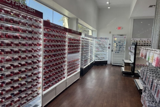 Lucky Nail Supply offers a wide range of top-quality nail polishes. (Parks Kugle/Community Impact)