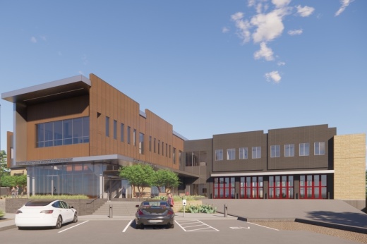 exterior rendering of public safety building