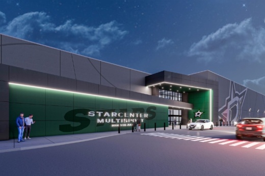 A rendering of StarCenter Multisport Northlake, which is set to include a Shark Club Sports Bar and Grill.