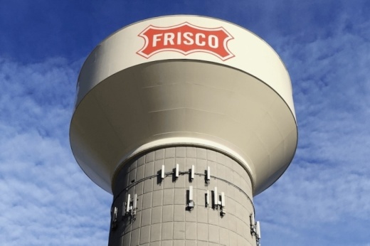 a Frisco water tower