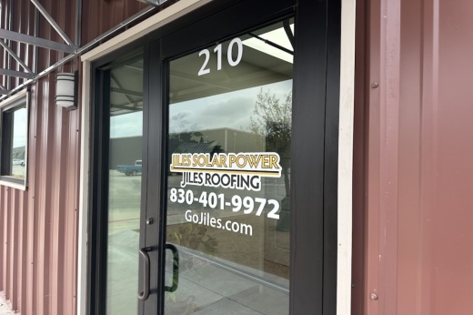 Jiles Roofing & Jiles Solar Power is located within Kayden Park III. (Amira Van Leeuwen/Community Impact)