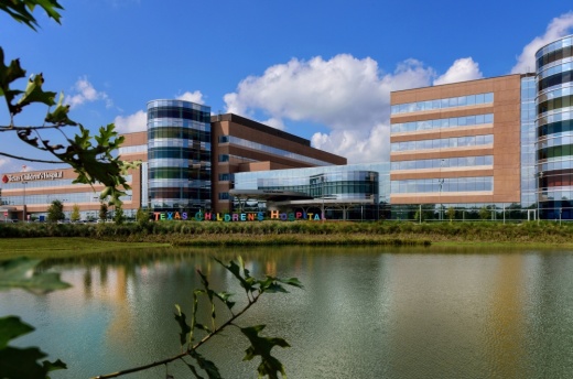 hospital across a pond