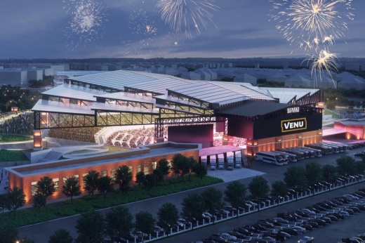 The Sunset Amphitheater is set to debut in McKinney in 2026. (Rendering courtesy Venu)