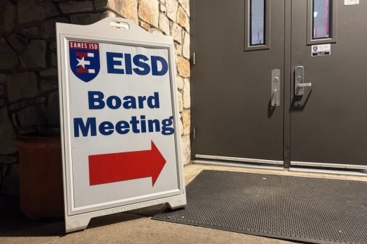 EISD board meeting sign