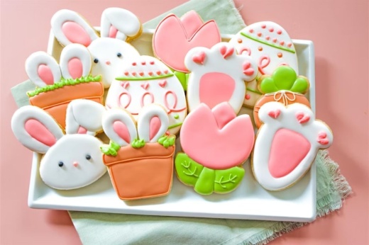 Bake and decorate six Easter-themed cookies at the Enchanted Forest Garden Center Pavilion in Richmond. (Courtesy Sweet Bees Bake Box)