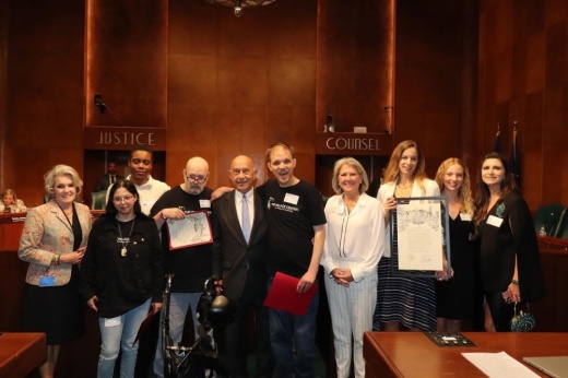 The city of Houston celebrated the 25th anniversary of The Village Centers with a proclamation presentation in April. (Courtesy The Village Centers)