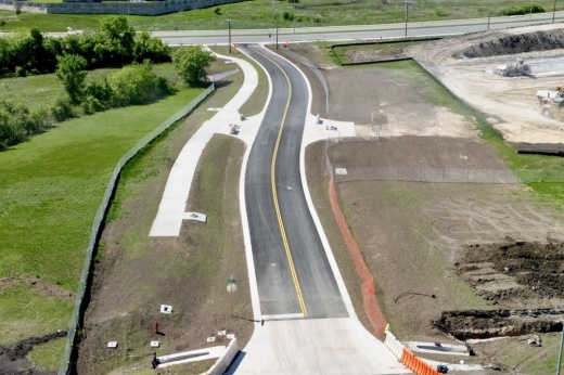 The connection allows drivers to enter Harrell Parkway and access the Rock'N River water park and soccer fields quicker. (Courtesy city of Round Rock)