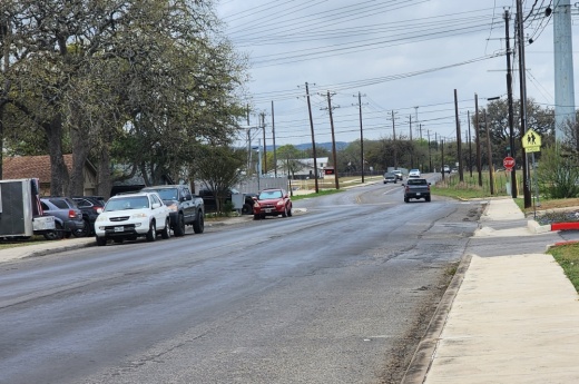 The reconstruction of Adler Road will begin in 2026. (Jarrett Whitener/Community Impact)