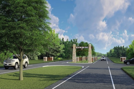The gateway feature is planned to be constructed on Fair Oaks Parkway. (Courtesy city of Fair Oaks Ranch)