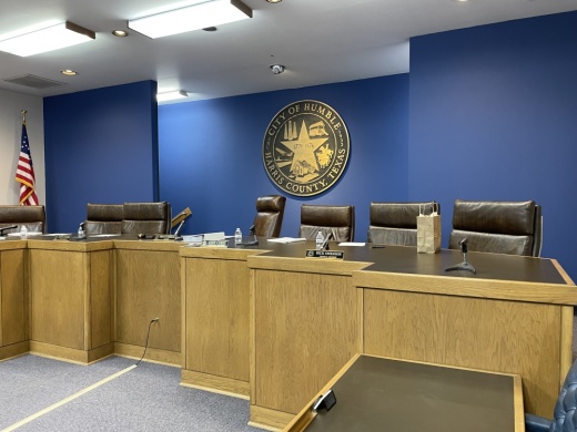 Humble City Council dias