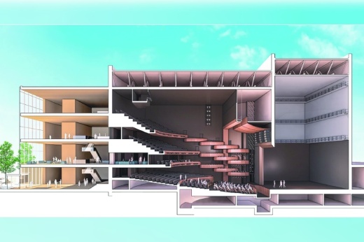 Frisco voters will consider two ballot measures related to the Frisco Center for the Arts on the May ballot. (Rendering courtesy city of Frisco, Theatre Projects Inc.)