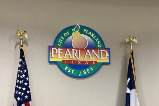 Pearland city sign