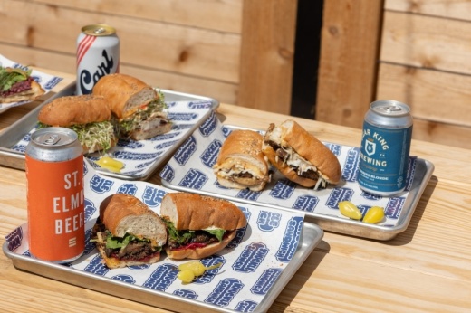 Sandwiches on a tray