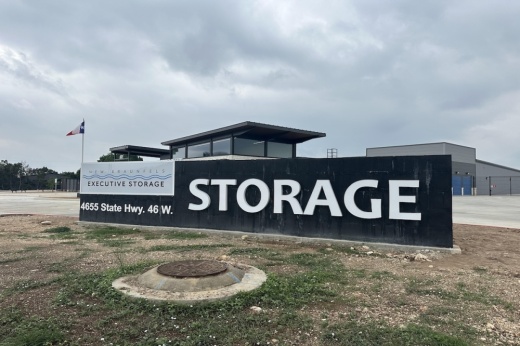 New Braunfels Executive Storage is located at 4655 W. Hwy. 46, New Braunfels. (Amira Van Leeuwen/Community Impact)