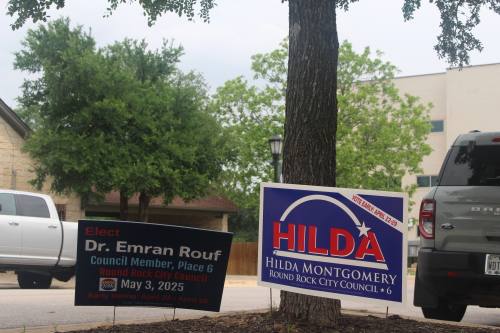 Montgomery has served on the Round Rock City Council for the last 7 years. (Gracie Warhurst/Community Impact)