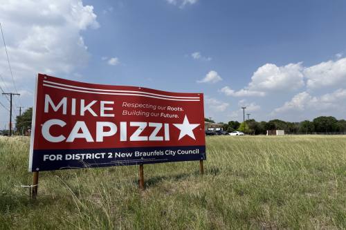 Michael Capizzi is leading in the New Braunfels City Council District 2 race with 178 votes, or 54.1% of votes, according to unofficial results from Guadalupe County. (Maddy Morales/Community Impact)
