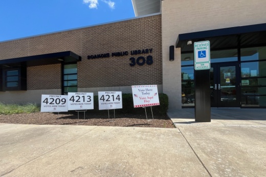 Voters took to the polls May 3 to vote on Roanoke's  $62M bond for convention center. (Community Impact/Cody Thorn)