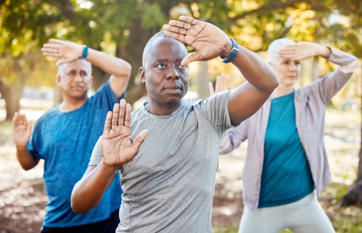 Researchers at UT Health are using artificial intelligence to tailor tai chi into a series of routines for dementia patients. (Adobe Stock Image)