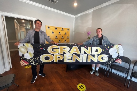 Owners Anastasiia Zuieva and Oscar Ibragimov will open their second music school in June. (Brooke Sjoberg/Community Impact)