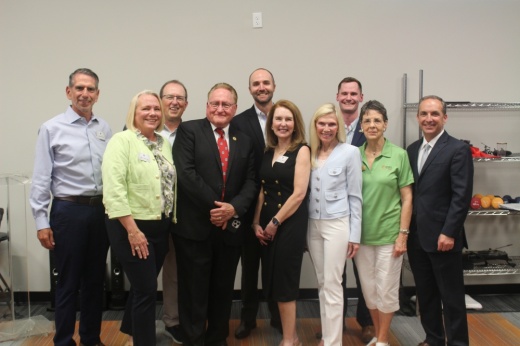 group of people pose